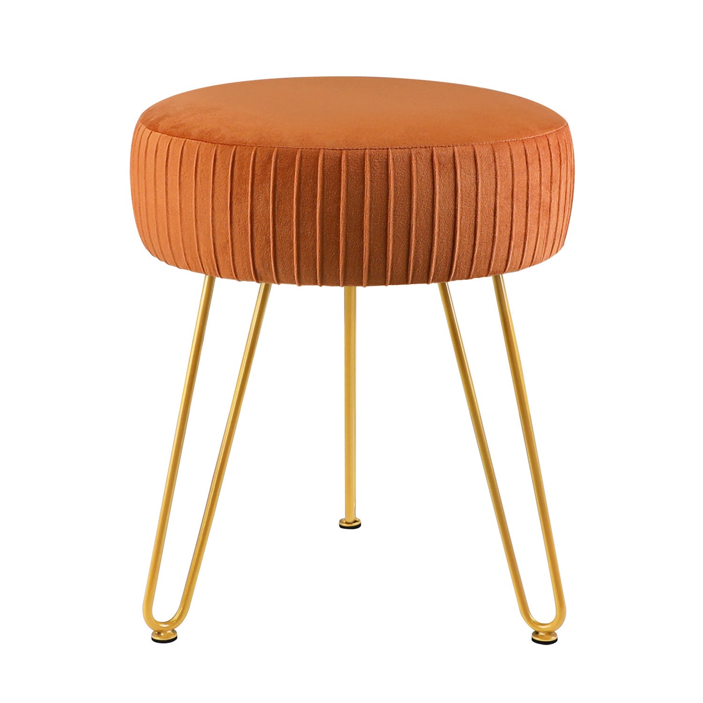Tabouret en métal couleur chocolat pour coiffeuse.