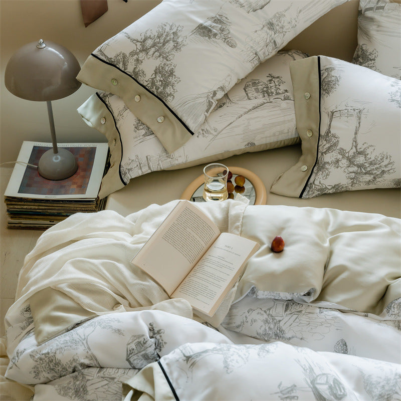 Parure de lit 4 pièces.