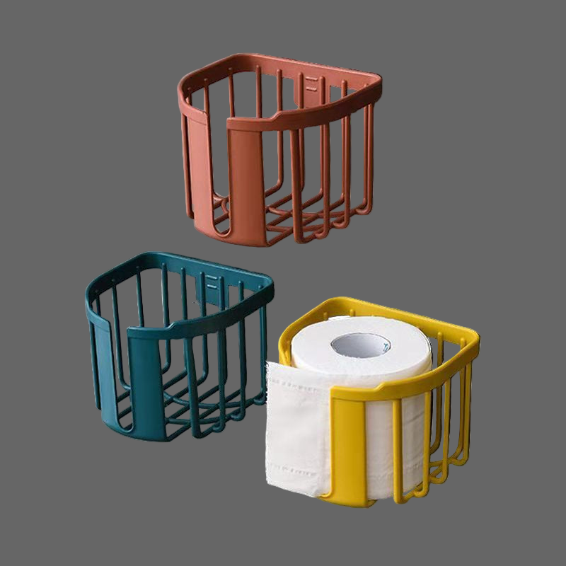 Support pour papier toilette, oruginal. Punch-Free Toilet Paper Shelf Bathroom.