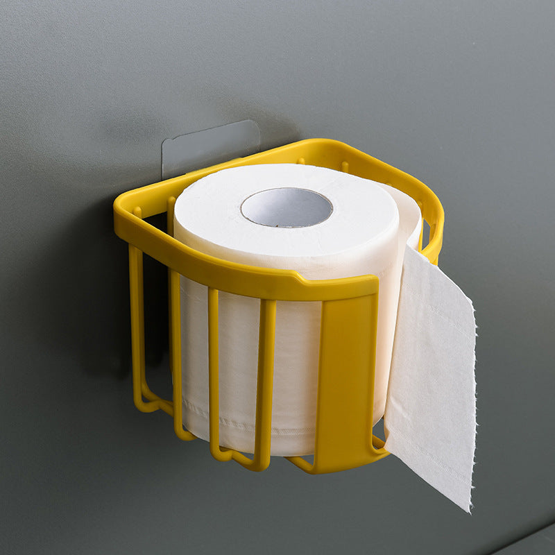 Support pour papier toilette, oruginal. Punch-Free Toilet Paper Shelf Bathroom.