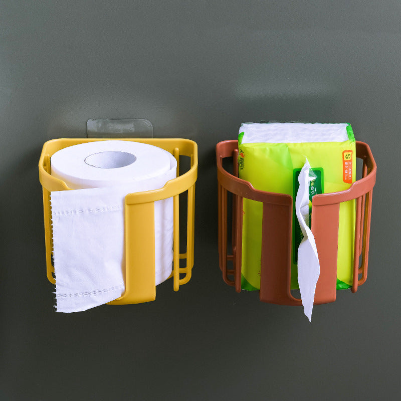 Support pour papier toilette, oruginal. Punch-Free Toilet Paper Shelf Bathroom.