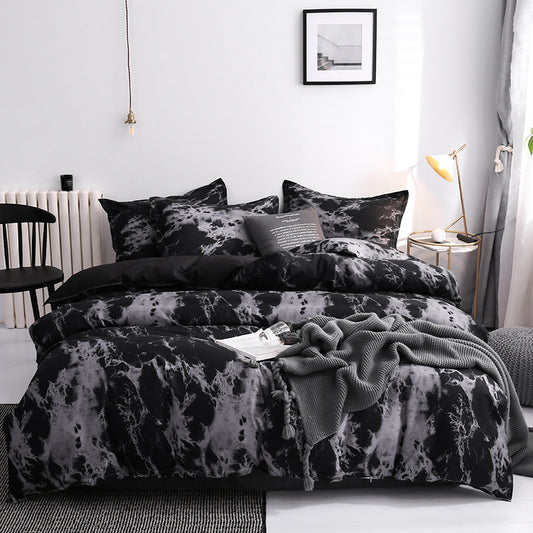 3 pcs Luxury Printed Duvet Cover Pillowcases Bedding Set