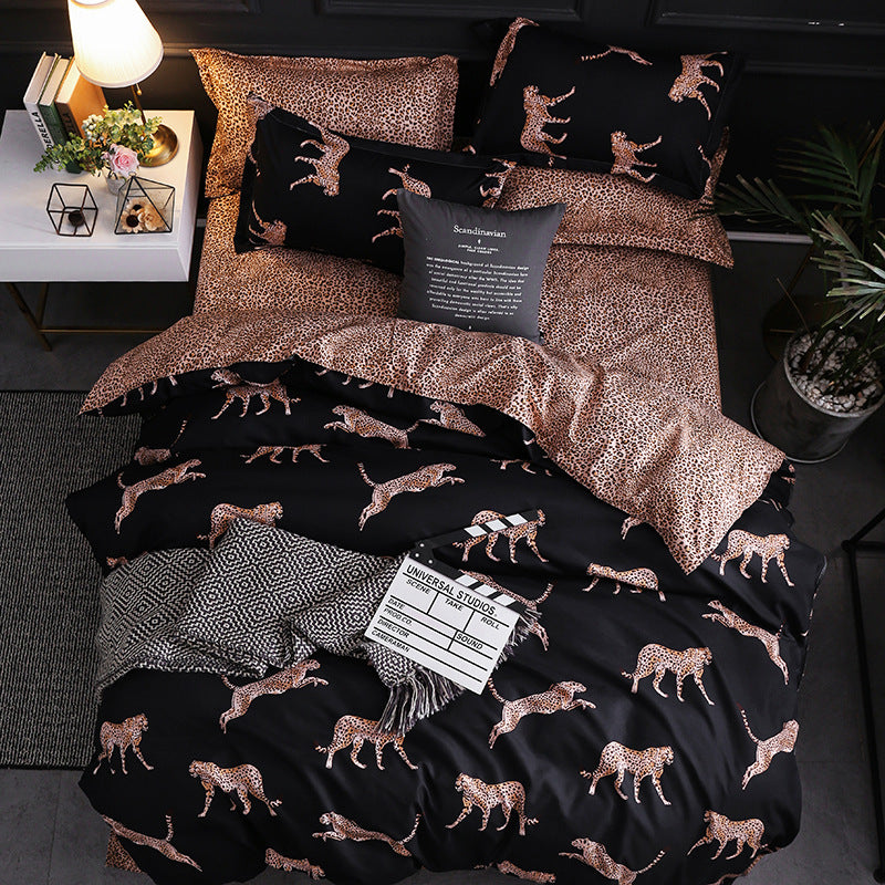 3 pcs Luxury Printed Duvet Cover Pillowcases Bedding Set