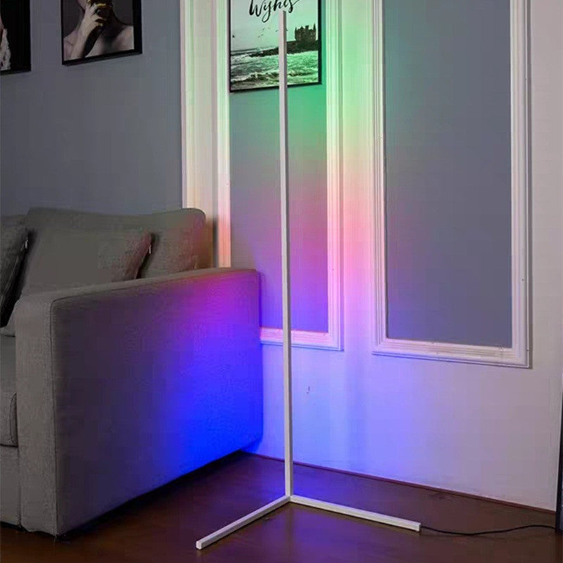 LED d'angle pour illuminer vos pièces. LED Floor Lamp Warm White Corner Rod Light.