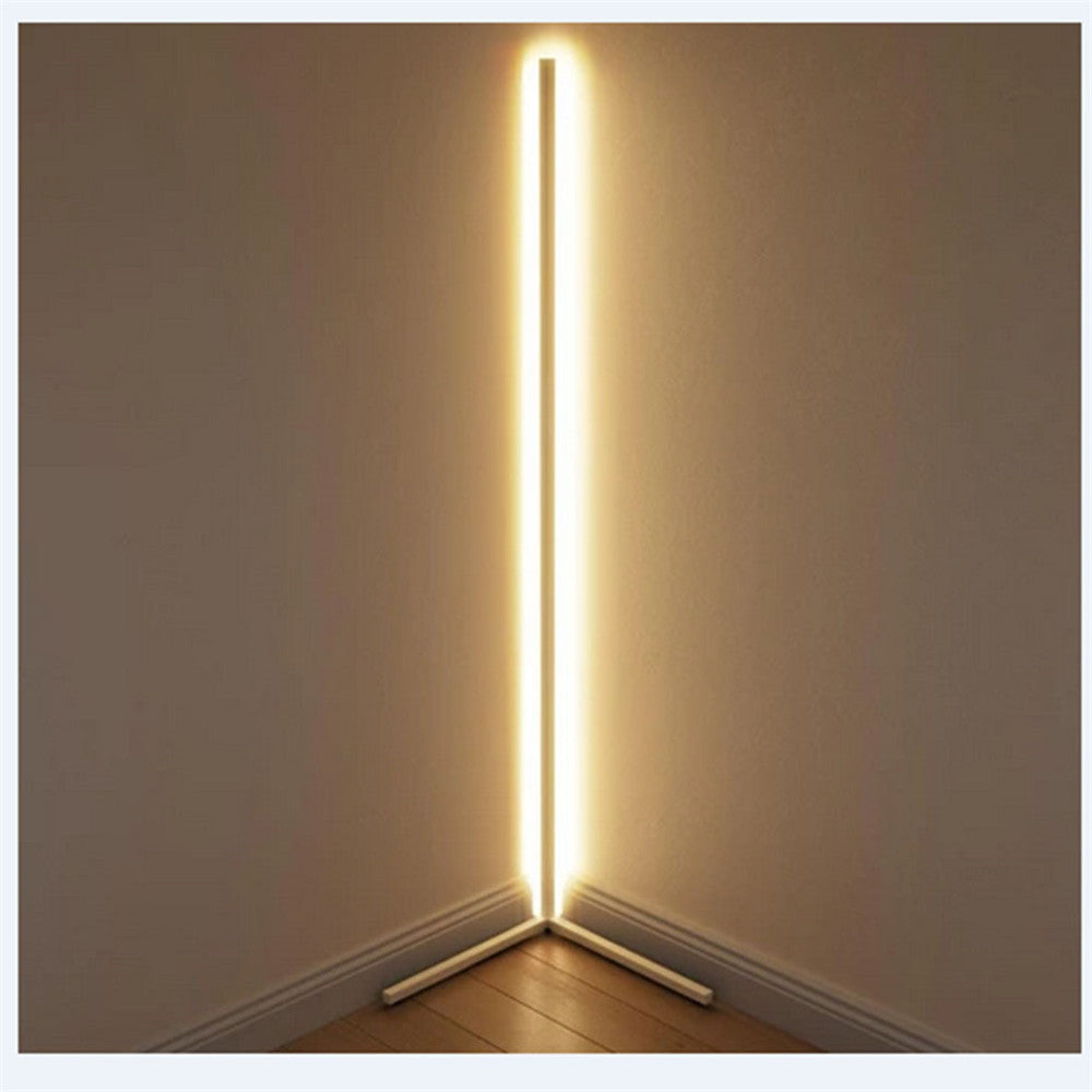 LED d'angle pour illuminer vos pièces. LED Floor Lamp Warm White Corner Rod Light.